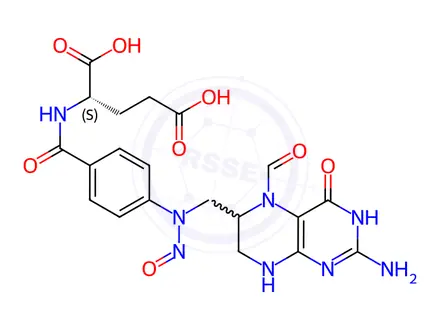 Chemical structure of N-Nitroso Folinic Acid Impurity 2