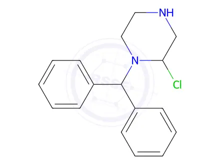 Chemical structure of Chlorobenzhydryl Piperazine