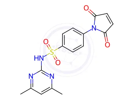 Chemical structure of N-(4,6-dimethylpyrimidin-2-yl)-4-(2,5-dioxo-2,5-dihydro-1H-pyrrol-1-yl)benzenesulfonamide