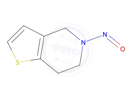 Chemical structure of Clopidogrel Nitroso Impurity