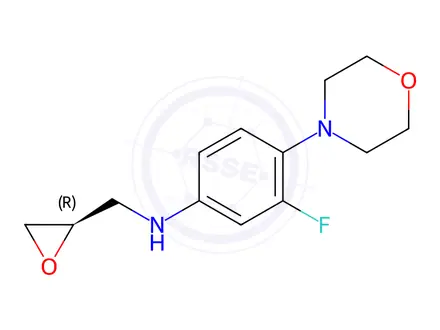Chemical structure of Linezolid Epoxide Impurity