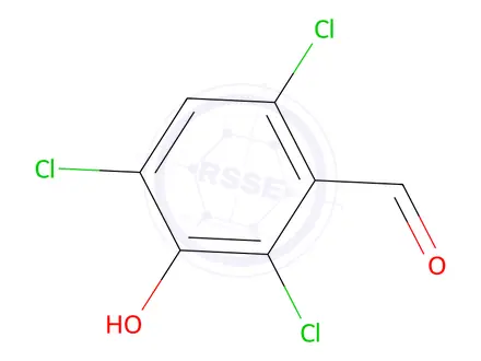 Chemical structure of 2,4,6-Trichloro-3-hydroxybenzaldehyde