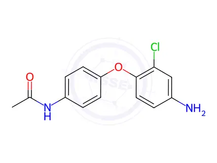 Chemical structure of Acetamide, N-[4-(4-amino-2-chlorophenoxy)phenyl]-