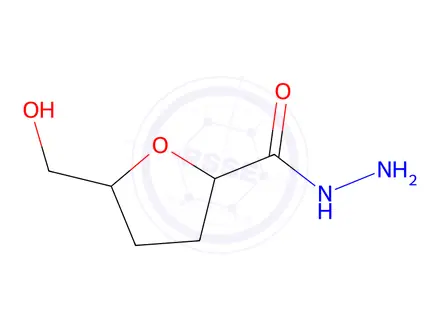 Chemical structure of 5-(Hydroxymethyl)tetrahydrofuran-2-carbohydrazide
