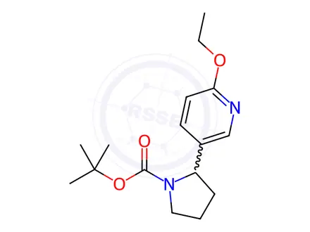 Chemical structure of tert-Butyl 2-(6-ethoxypyridin-3-yl)pyrrolidine-1-carboxylate