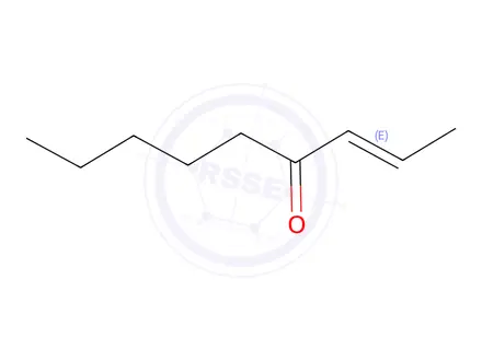 Chemical structure of non-2-en-4-one