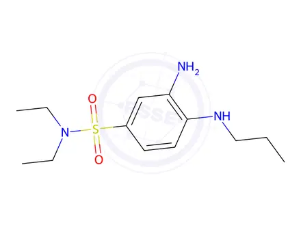 Chemical structure of 3-Amino-n,n-diethyl-4-(propylamino)benzene-1-sulfonamide
