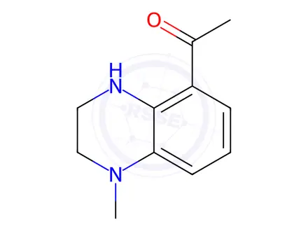 Chemical structure of 1-(1-Methyl-1,2,3,4-tetrahydroquinoxalin-5-yl)ethanone