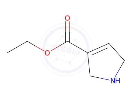 Chemical structure of 1H-Pyrrole-3-carboxylicacid,2,5-dihydro-,ethylester(9CI)