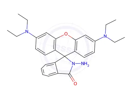 Chemical structure of Rhodamine B hydrazide