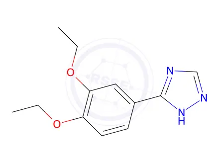 Chemical structure of 3-(3,4-Diethoxyphenyl)-1H-1,2,4-triazole