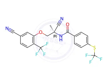 Chemical structure of (R)-Monepantel