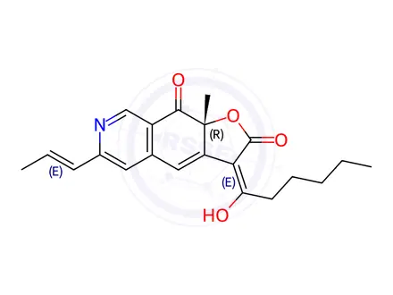 Chemical structure of Rubropunctamine