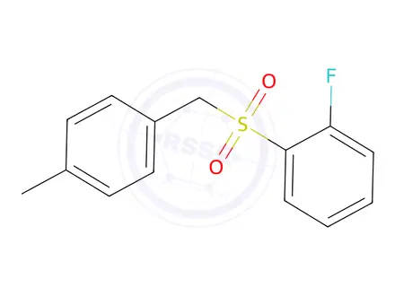 Chemical structure of 1-Fluoro-2-((4-methylbenzyl)sulfonyl)benzene