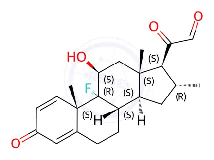 Chemical structure of 21-Dehydro-17-Deoxy-Dexamethasone