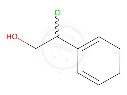 Chemical structure of 2-Chloro-2-Phenylethan-1-Ol