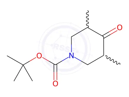 Chemical structure of 2-Methyl-2-propanyl 3,5-dimethyl-4-oxo-1-piperidinecarboxylate