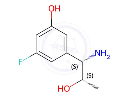 Chemical structure of 3-((1S,2S)-1-AMINO-2-HYDROXYPROPYL)-5-FLUOROPHENOL