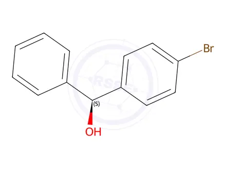Chemical structure of (S)-(4-Bromophenyl)(phenyl)methanol
