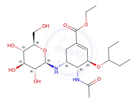 Chemical structure of Oseltamivir Impurity 168