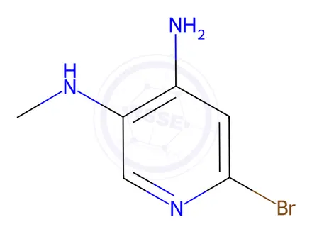 Chemical structure of 6-bromo-3-N-methylpyridine-3,4-diamine