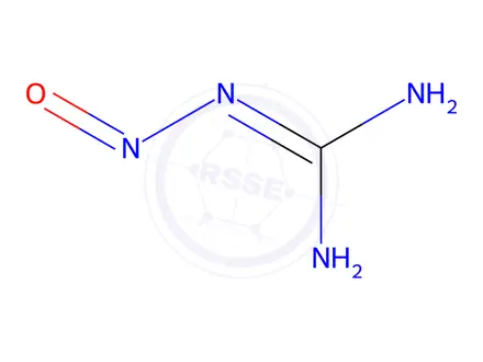 Chemical structure of Metformin Hydrochloride Impurity 30 (N-Nitroso Guanidine)