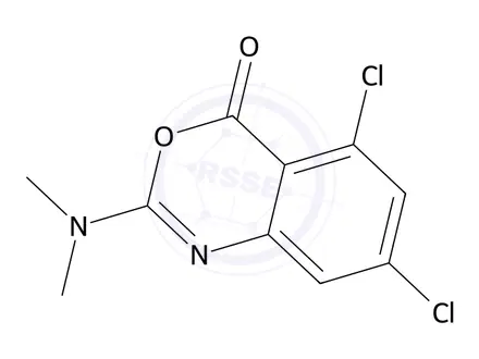 Chemical structure of 5,7-Dichloro-2-(dimethylamino)-4H-3,1-benzoxazin-4-one