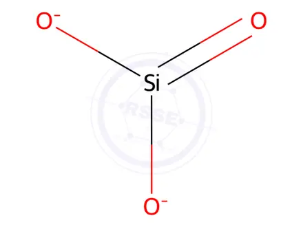 Chemical structure of Dipotassium silicate