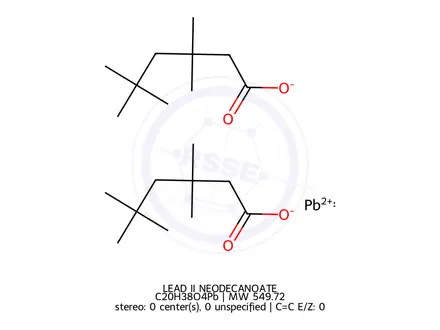 Chemical structure of LEAD II NEODECANOATE