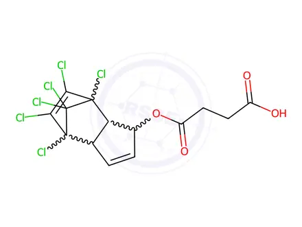 Chemical structure of 1-Hydroxychlorodiene Hemisuccinate