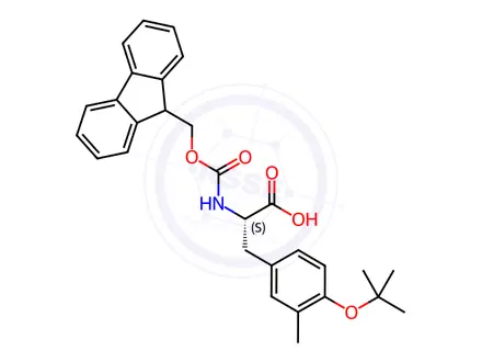 Chemical structure of Fmoc-Y3Me(tBu)-OH