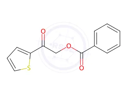 Chemical structure of 2-Oxo-2-(thiophen-2-yl)ethyl benzoate