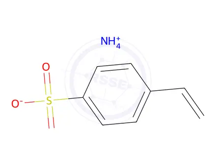 Chemical structure of POLYSTYRENE SULFONATE, AMMONIUM SALT