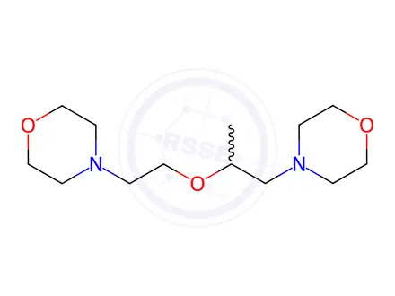 Chemical structure of Morpholine, 4-2-1-methyl-2-(4-morpholinyl)ethoxyethyl-