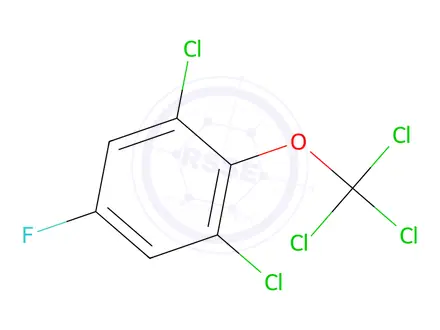 Chemical structure of 1,3-dichloro-5-fluoro-2-(trichloromethoxy)benZene