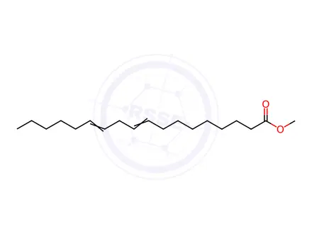 Chemical structure of methyl octadeca-9,12-dienoate