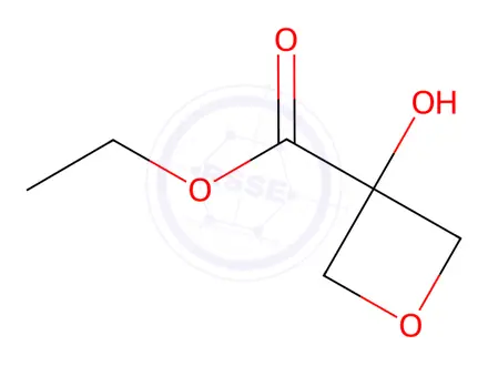 Chemical structure of ethyl 3-hydroxyoxetane-3-carboxylate