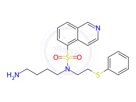 Chemical structure of N-(4-Aminobutyl)-N-(2-(phenylthio)ethyl)isoquinoline-5-sulfonamide
