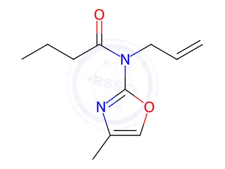 Chemical structure of N-Allyl-N-(4-methyloxazol-2-yl)butyramide