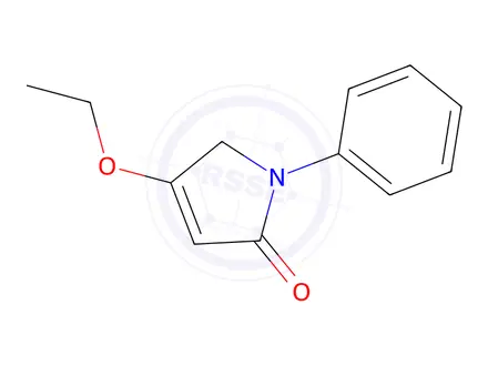 Chemical structure of 2H-Pyrrol-2-one,4-ethoxy-1,5-dihydro-1-phenyl-(9CI)