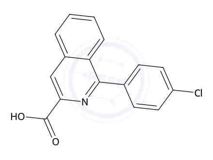 Chemical structure of 1-(4-Chlorophenyl)isoquinoline-3-carboxylic acid