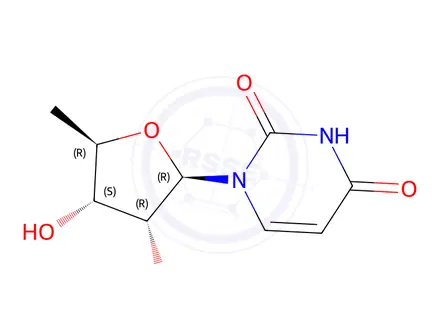 Chemical structure of 5-Deoxyuridine