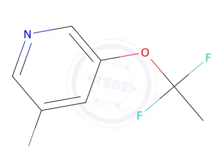 Chemical structure of 3-Bromo-5-(1,1-difluoroethoxy)pyridine