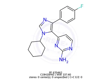 Chemical structure of PF 670462