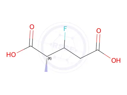 Chemical structure of L-Glutamic acid, 3-fluoro-(9CI)