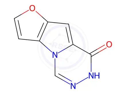 Chemical structure of furo[2',3':4,5]pyrrolo[1,2-d][1,2,4]triazin-8(7H)-one