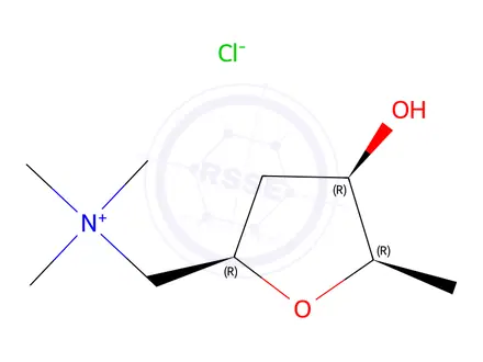 Chemical structure of Muscarine Impurity 5 ((-)-3-Epimuscarine Chloride)