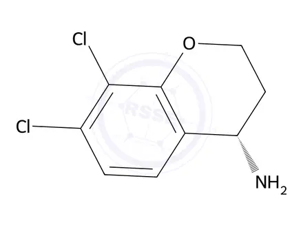 Chemical structure of (S)-7,8-dichlorochroman-4-amine