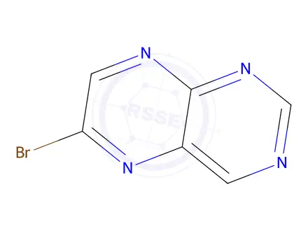 Chemical structure of 6-Bromopteridine
