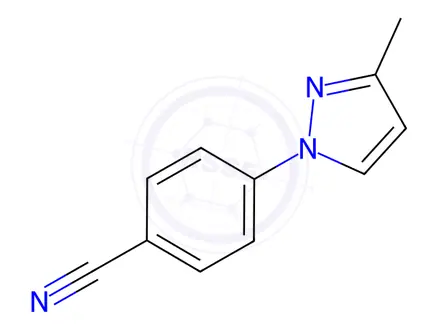 Chemical structure of 4-(3-Methyl-1h-pyrazol-1-yl)benzonitrile